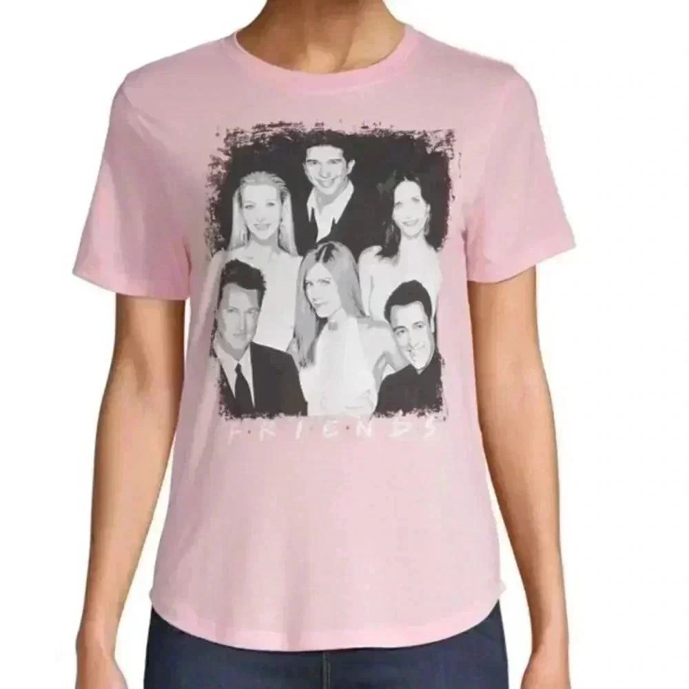 Friends | Graphic Tee | Cast Print | Pink Quartz | Junior L